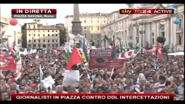 Manifestazione FNSI: intervento di Patrizia Aldrovandi