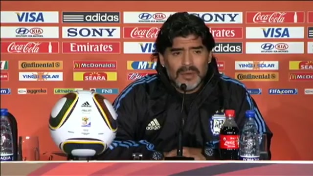 Intervista a Maradona su Messi