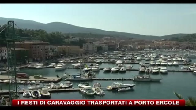 I resti di Caravaggio trasportati a Porto Ercole