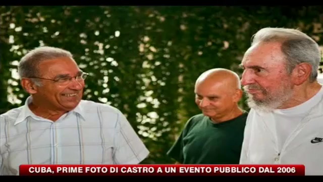 Cuba, prime foto di Castro a un evento pubblico dal 2006