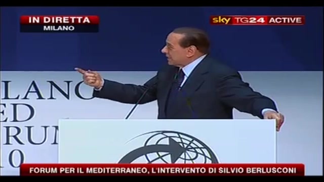 Berlusconi, conferenza Mediterraneo: sono un playold non un playboy