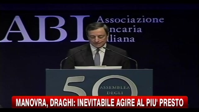 Manovra, Draghi: inevitabile agire al più presto