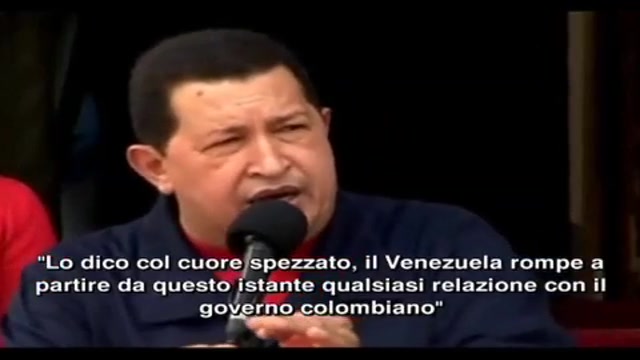 Chavez rompe rapporti diplomatici con Colombia