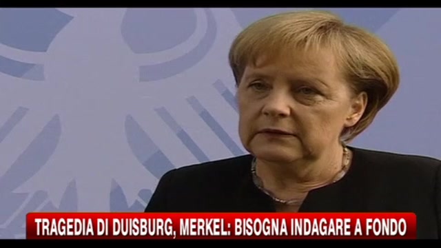 Tragedia di Duisburg, Merkel, bisogna indagare a fondo