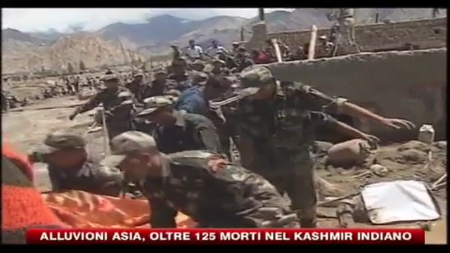 Alluvioni Asia, oltre 125 morti nel Kashmir indiano