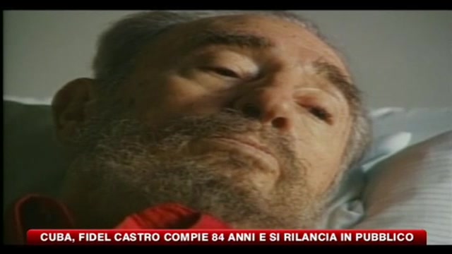 Cuba, Fidel Castro compie 84 anni e si rilancia in pubblico