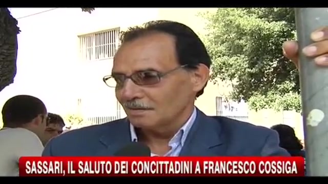 Sassari, il saluto dei concittadini a Francesco Cossiga