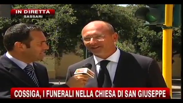 Funerali Cossiga, il ricordo di Ugo Cappellacci, presidente regione Sardegna