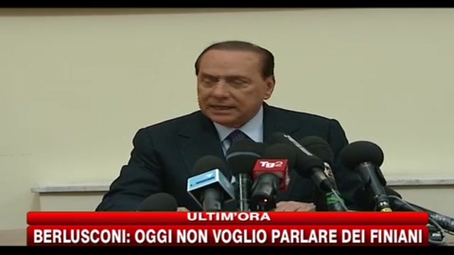 Conferenza stampa Stampa di Silvio Berlusconi