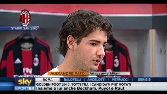 Intervista ad Alexander Pato, attaccante Milan