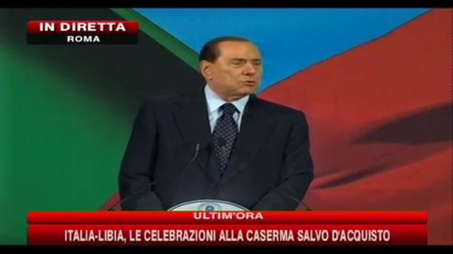 Italia-Libia, l'intervento di Berlusconi