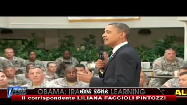 Ritiro Iraq, Obama incontra e ringrazia le truppe americane