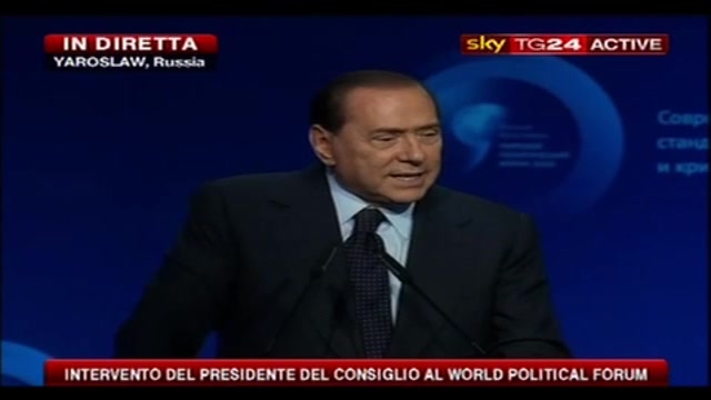4- Berlusconi al World Political Forum: età media a 120 anni