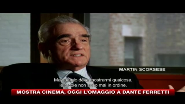 Mostra cinema, oggi l'omaggio a Dante Ferretti