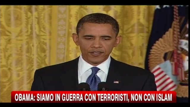 Obama siamo in guerra con i terroristi, non con l'Islam