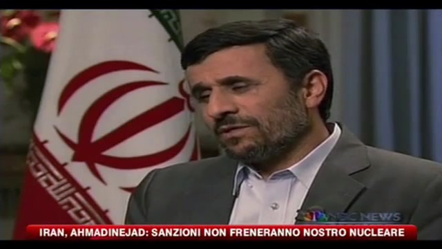 Iran, Ahmadinejad sanzioni non freneranno il nostro nucleare