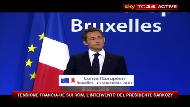 5- Sarkozy a Bruxelles- avete dato importanza solo a questione rom
