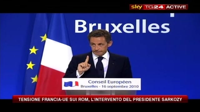 6- Sarkozy a Bruxelles- non vogliamo accogliere gli immigrati nella illegalità