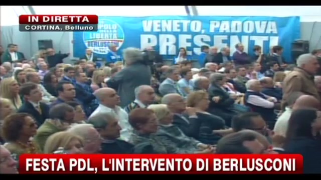 Festa PDL, intervento di Berlusconi