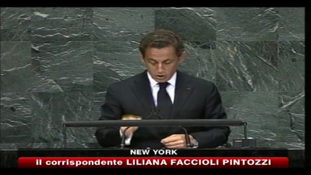 NY, Palazzo di vetro, Sarkozy parla degli obiettivi disviluppo del millennio