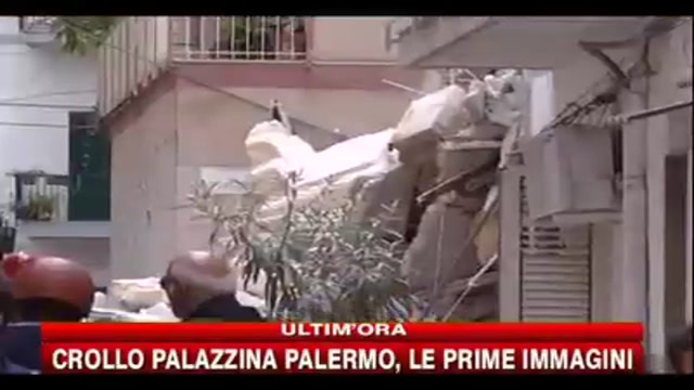 Crollo palazzina Palermo, le prime immagini