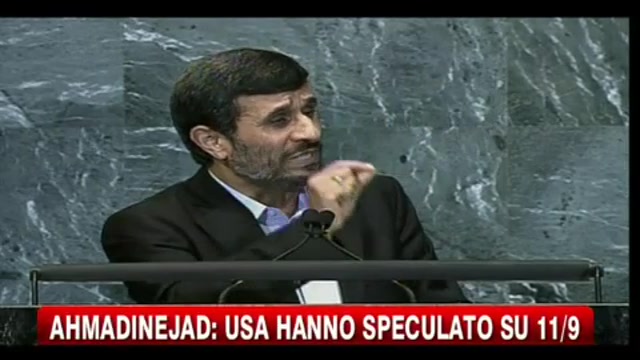 Ahmadinejad parla all'Onu, delegati Usa e Ue lasciano aula