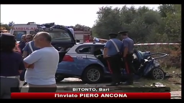 Incidente a Bitonto, muoiono 2 agenti e una ragazza