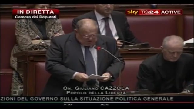 Fiducia alla Camera, le reazioni: Giuliano Cazzola