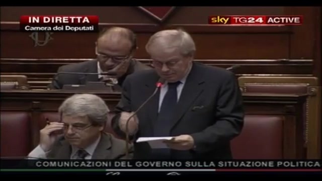 Fiducia alla Camera, le reazioni: Pierluigi Castagnetti