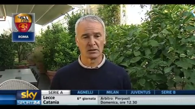 Roma, intervista a Ranieri