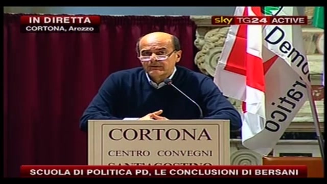 5- Bersani, convegno Cortona: non c'è cittadinanza senza lavoro