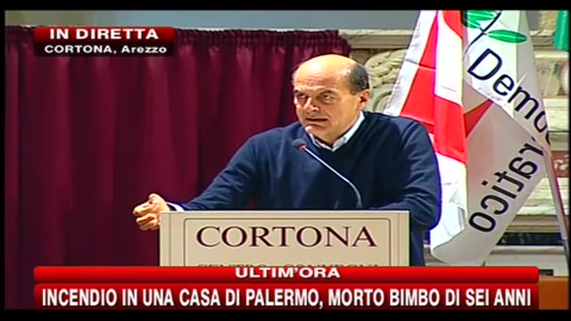 1- Bersani, convegno Cortona: dietro la finanza forze in grado di condizionare i governi