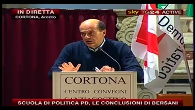 7- Bersani, convegno Cortona: non può esistere riformismo in un paese solo
