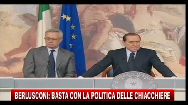 Berlusconi, basta con la politica delle chiacchiere