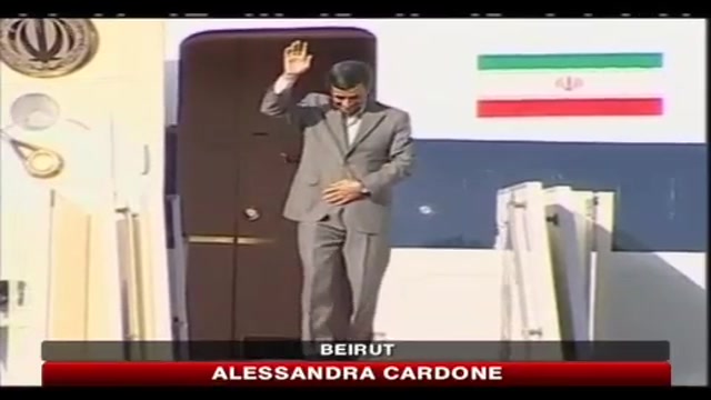 Ahmadinejad in Libano, la visita entra nel vivo