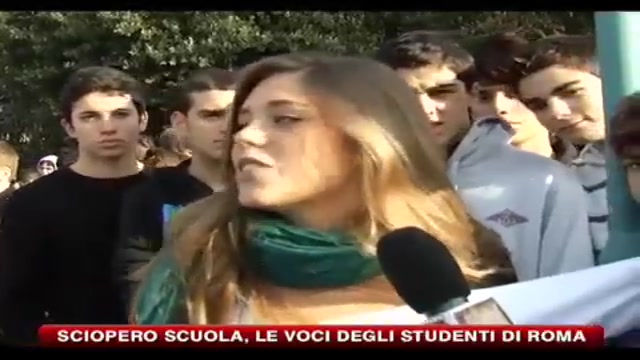 Sciopero scuola, le voci degli studenti di Roma