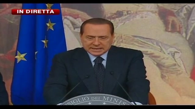 1 - Conferenza emergenza Terzigno, Berlusconi: entro 10 giorni situazione nella norma