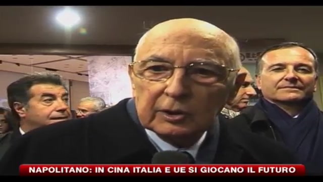 Napolitano: in Cina Italia e UE si giocano il futuro