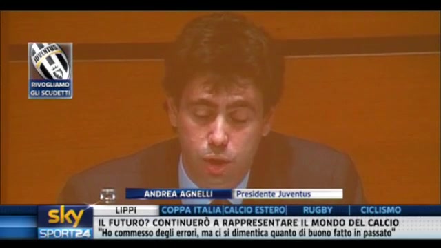 Juve, Agnelli: Rivogliamo gli scudetti