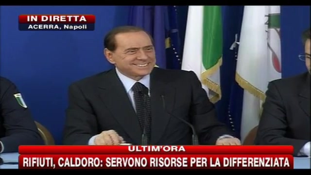 Berlusconi risponde alla domanda sul bunga bunga