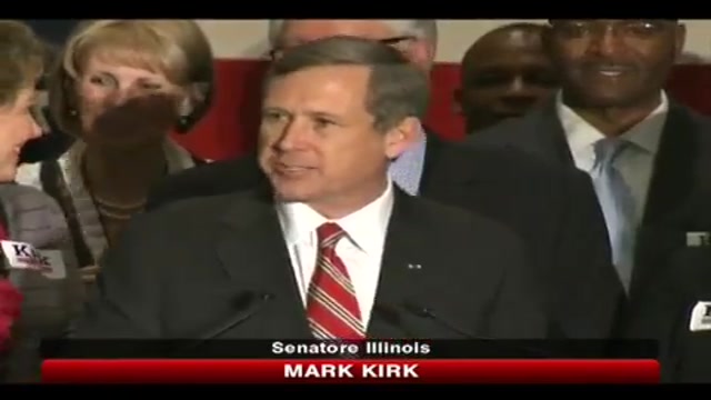 Il repubblicano Kirk vince in Illinois