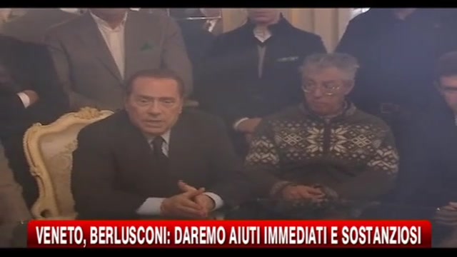 Berlusconi: aiuti immediati e sostanziosi al Veneto