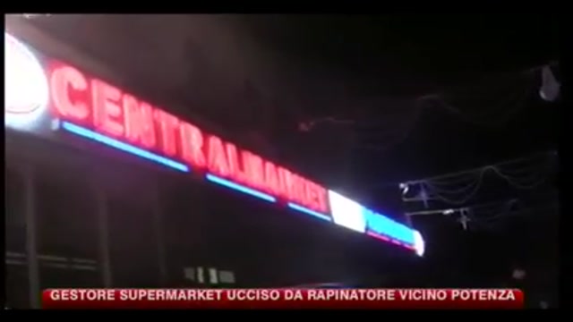 Gestore supermarket ucciso da rapinatore vicino Potenza