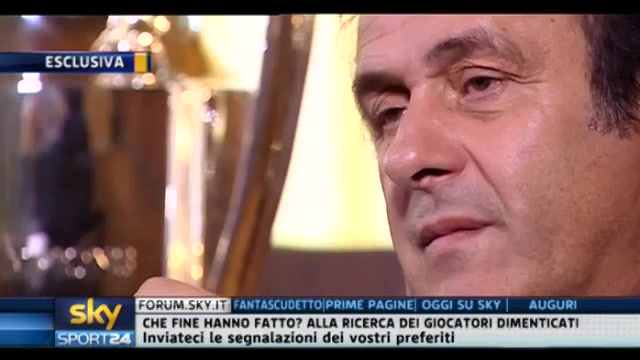 Uefa, l'intervista a Michel Platini