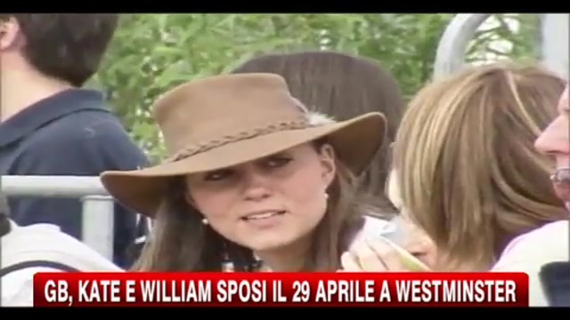 GB, Kate e William sposi il 29 aprile a Westminster