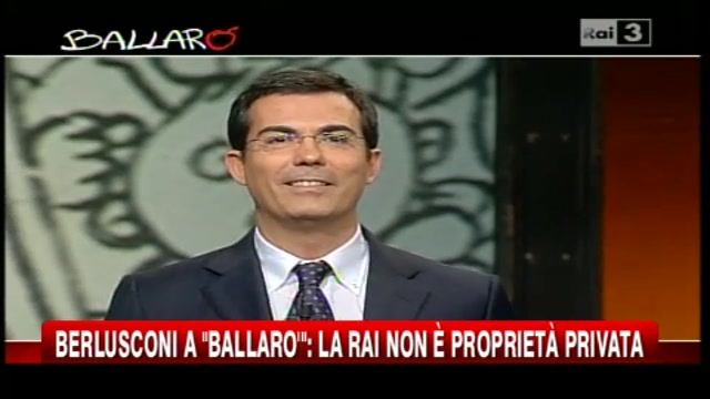 Berlusconi a Ballarò: la RAI non è proprietà privata