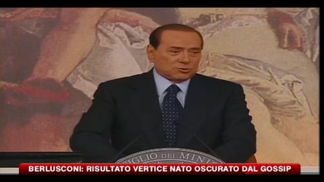 Berlusconi: il risultato del vertice NATO è stato oscurato dal gossip