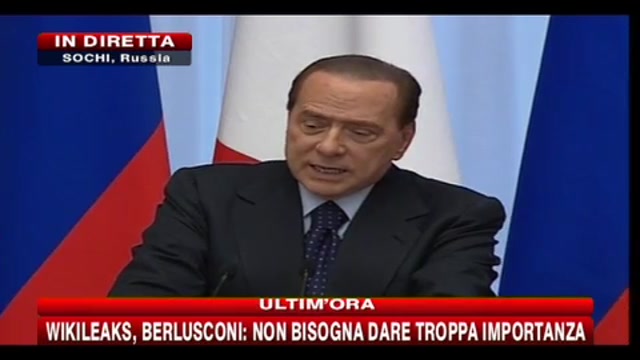 Berlusconi: nei rapporti con la Russia non c'è mai stato interesse personale