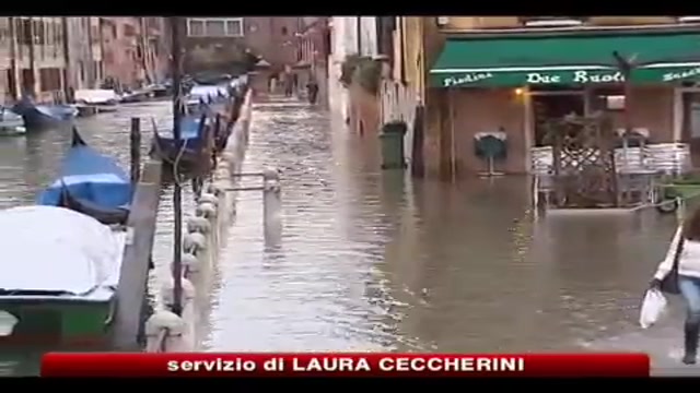 Maltempo, acqua alta sopra la media sul 55% del suolo di Venezia