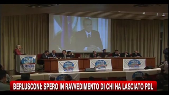 Berlusconi: spero in un ravvedimento di chi ha lasciato il PDL